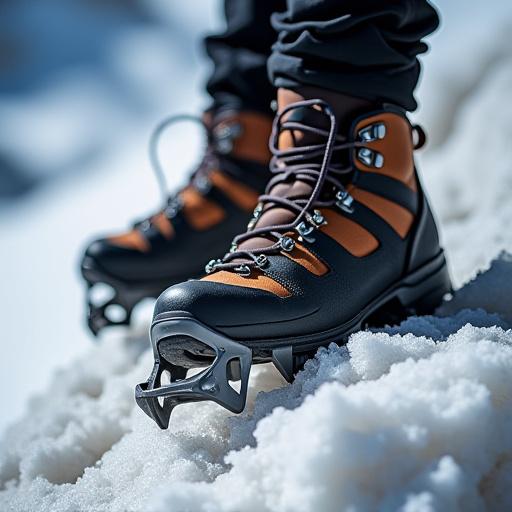 Steigeisen 'Gipfelstürmer Pro' auf einem Felsen